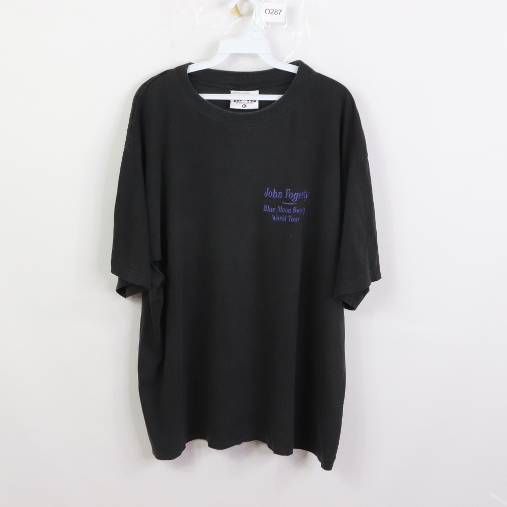 90s Mens XL John Fogerty Blue Swamp Concert Shirt